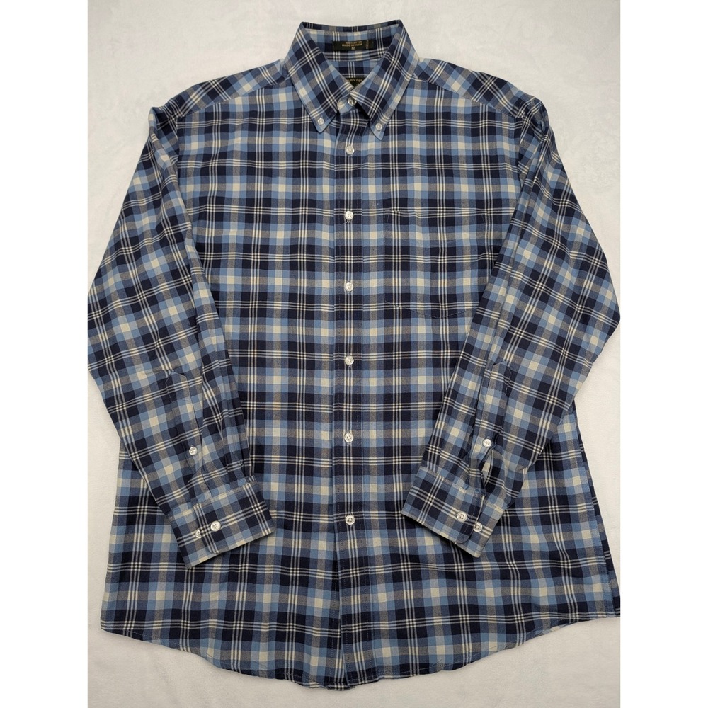 ORVIS Signature Collection Mens Medium Plaid Button Down Long Sleeve Shirt - Picture 3 of 6